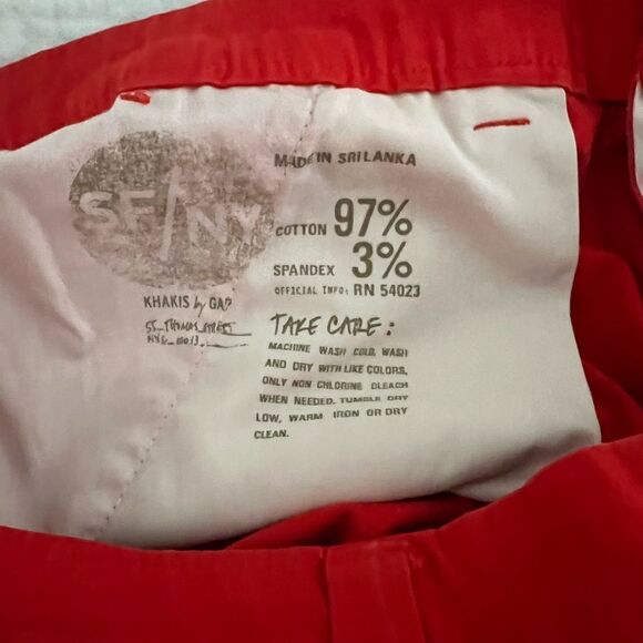 Khakis by Gap Straight Leg red orange skinny - Picture 11 of 11